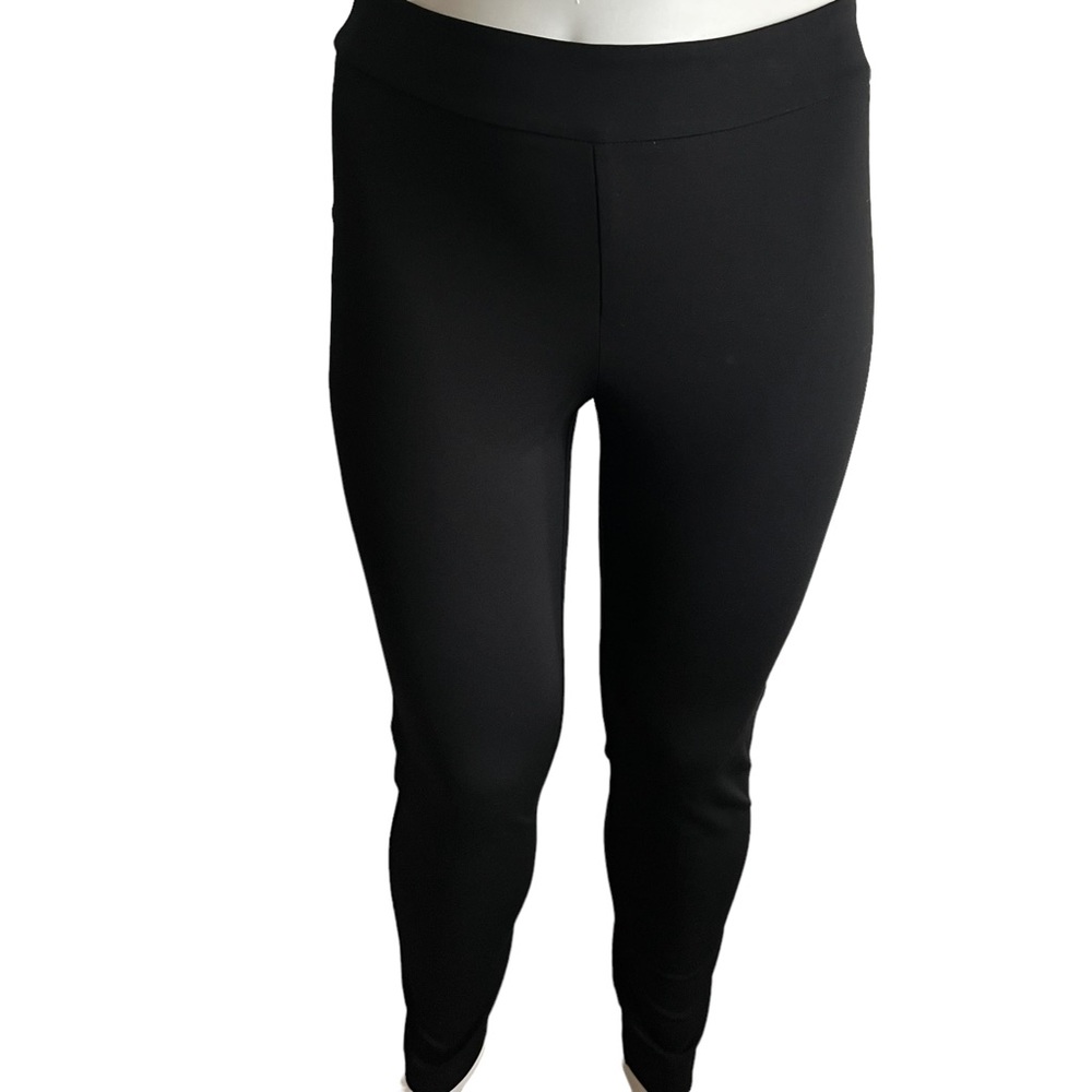 up! stretch pull-on‎ pants in black. Full length.